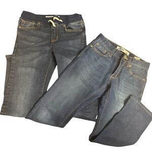 Lot of 2 Old Navy Boys Sz. 8 Dark Blue Skinny Jeans